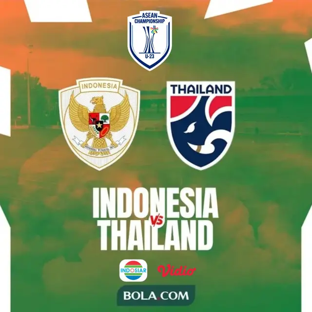 Indonesia Vs Thailand di Piala AFF U-23 2025.