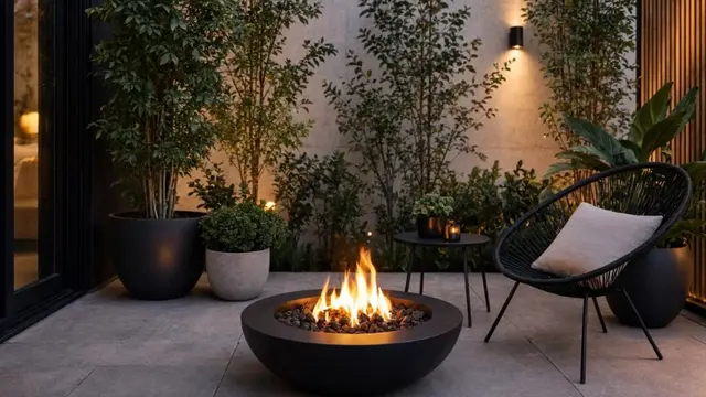 Inspirasi Fire Pit di Halaman (AI Generated)