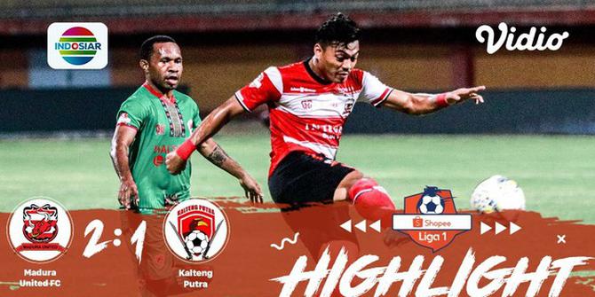 VIDEO: Slamet Nurcahyo Jadi Supersub, Madura United Taklukkan Kalteng Putra