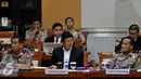 Panja penegakan  Komisi III mengundang Kabereskrim dan empat Kapolda dalam rangka membahas kasus di pusat dan daerah, Jakarta, Selasa (26/7). (Liputan6.com/Johan Tallo)