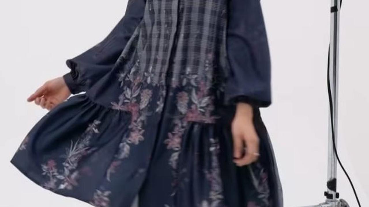 Tunik Plisket Bermotif, Cocok untuk Lebaran