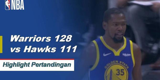 Cuplikan Pertandingan NBA : Warriors 128 vs Hawks 111