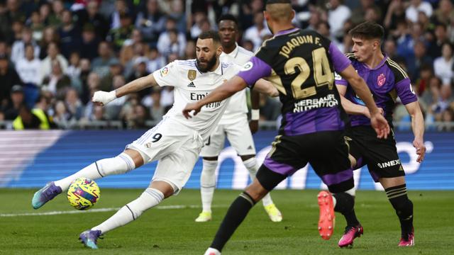 Foto: King Benzema Cetak Hattrick, Madrid Libas Real Valladolid Enam Gol