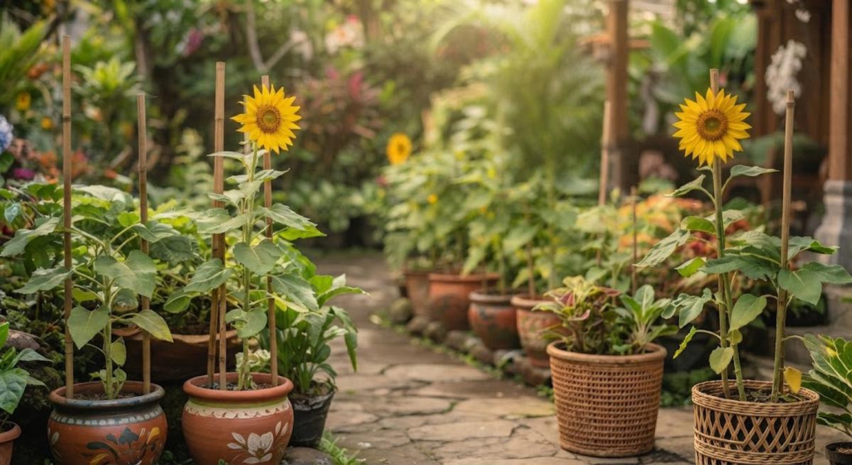 Cara Menanam Bunga Matahari di Pot dengan Memilih Pot Agar Akar Bisa Tumbuh Sempurna