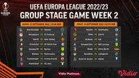 Link Live Streaming Liga Europa 2022/2023, 15-16 September di Vidio