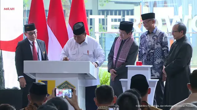 Prabowo Resmikan Terowongan Silaturahim Masjid Istiqlal-Gereja Katedral Jakarta