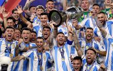 FOTO: Momen Argentina Juara Copa America 2024 hingga Martinez Raih Trofi Sepatu Emas