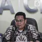 Ketua Bawaslu Rahmat Bagja memberikan keterangan terkait isu aktual pada tahapan kampanye di Kantor Bawaslu, Jakarta, Selasa (19/12/2023). (Liputan6.com/Faizal Fnaani)