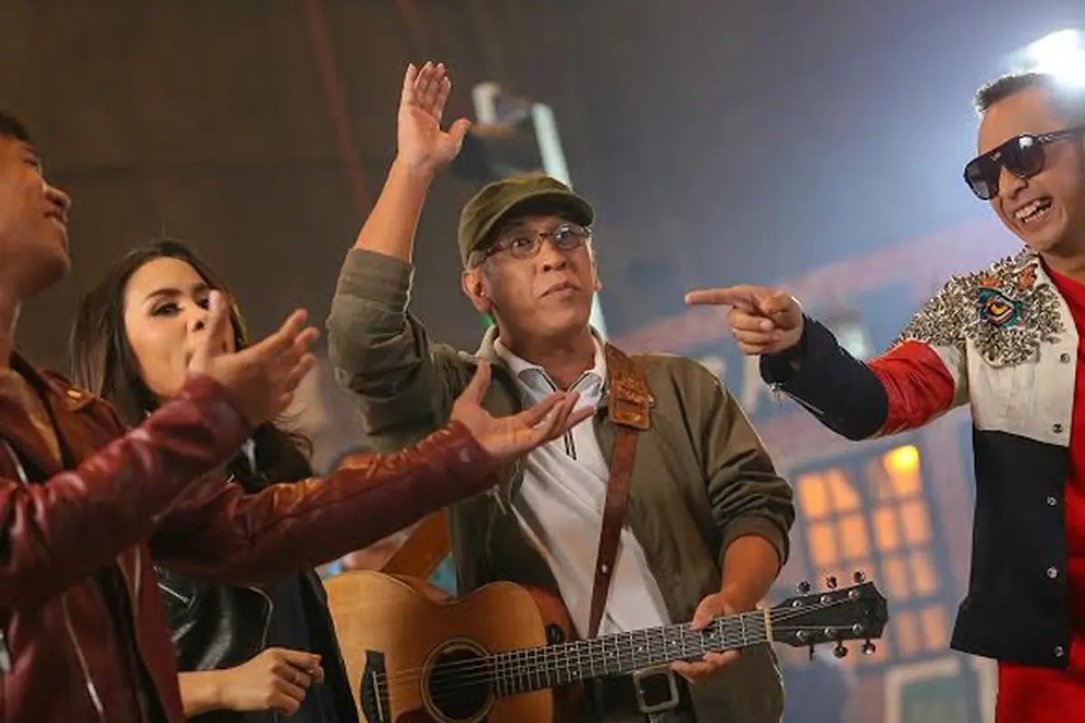 Iwan Fals, Giring Nidji, Momo Geisha, dan Rian d'Massiv (Liputan6.com/Faizal Fanani)