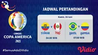 Saksikan, Link Live Streaming Copa America 2021 di Vidio Selasa 22 Juni 2021. (Sumber : dok. vidio.com)