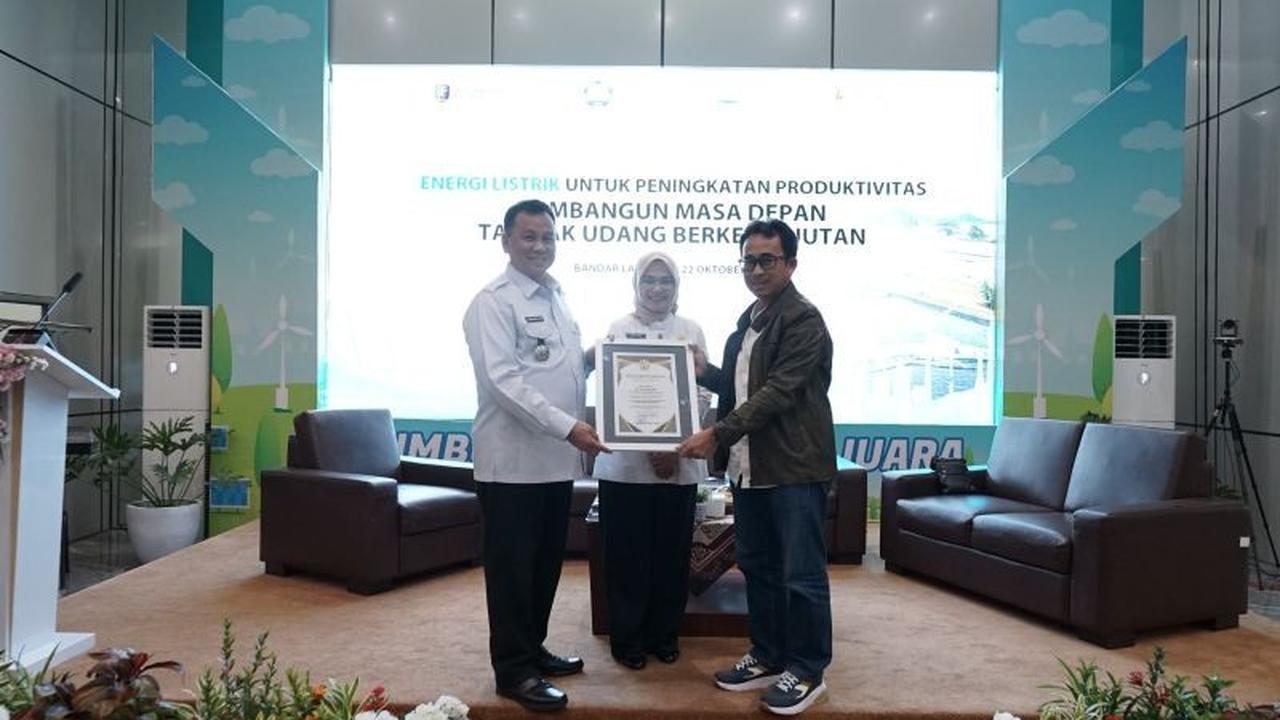 Bukan Sekadar Listrik, PLN Lampung Raih Penghargaan Gubernur atas Dukungan Tambak Udang!