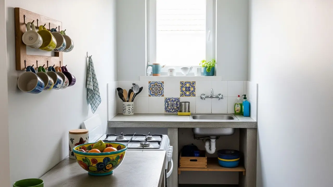 9 Model Dapur Rumah Kontrakan Sempit 1,5x2 Meter dengan Meja Cor Sederhana