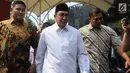 Menteri Agama Lukman Hakim Saifuddin meninggalkan gedung Komisi Pemberantasan Korupsi (KPK) usai memenuhi panggilan penyidik di Jakarta, Rabu (22/5/2019). Kehadiran Menag Lukman untuk dimintai keterangan terkait penyelidikan kasus penyelenggaraan haji. (merdeka.com/Dwi Narwoko)