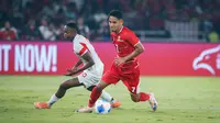 Pemain Timnas Indonesia, Marselino Ferdinan, saat melawan Mozambik pada FIFA Matchday di Stadion Utama Gelora Bung Karno (SUGBK), Jakarta, pada Selasa (9/6/2026). (Bola.com/Abdul Aziz)