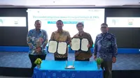 Institut Teknologi PLN (ITPLN) menjalin kolaborasi dengan Pemerintah Kota (Pemko) Pariaman Sumatera Barat. Kerja sama dikemas dalam bentuk Nota Kesepakatan Bersama tentang penyelenggaraan pendidikan, penelitian, pengabdian masyarakat dan pengembangan SDM (Istimewa)
