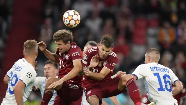 Robert Lewandowski Dua Gol, Munchen Bantai Dynamo Kiev 5-0