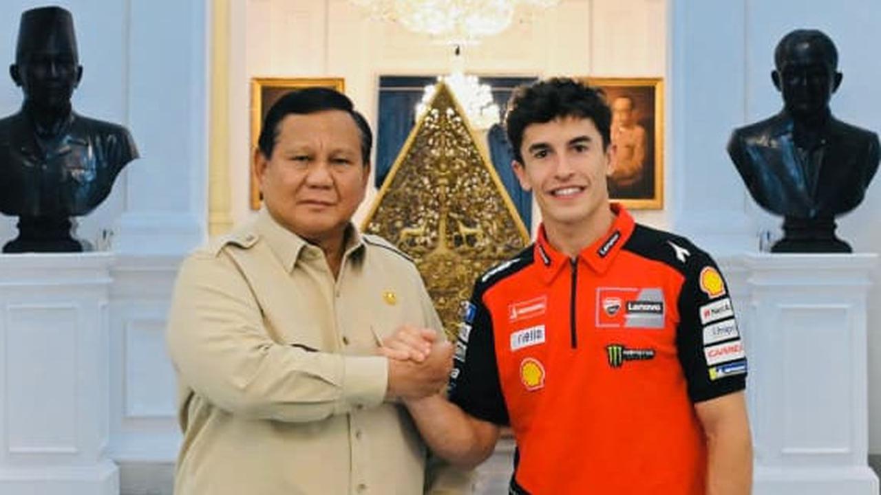 Temui Prabowo di Istana, Marc Marquez Puji Sirkuit Mandalika, 'Ini Sirkuit Terbaik dan Negara Terbaik untuk Menikmatinya