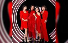 Potret Geng AADC Reuni, Penampilannya Cantik Dresscode Merah Merona