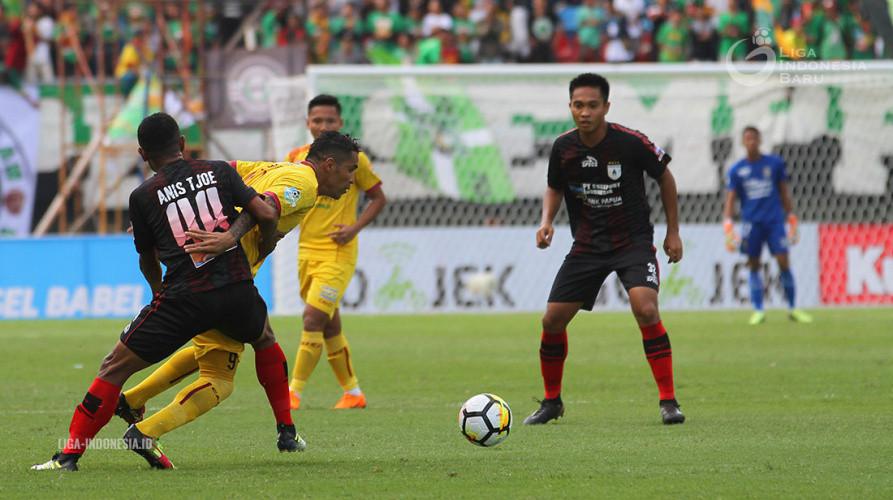 Sriwijaya FC bermain imbang 2-2 lawan Persipura Jayapura. (Dok. PT LIB)
