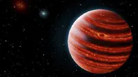 Ilustrasi planet yang disebut sebagai Jupiter muda (Sumber : mirror.co.uk)