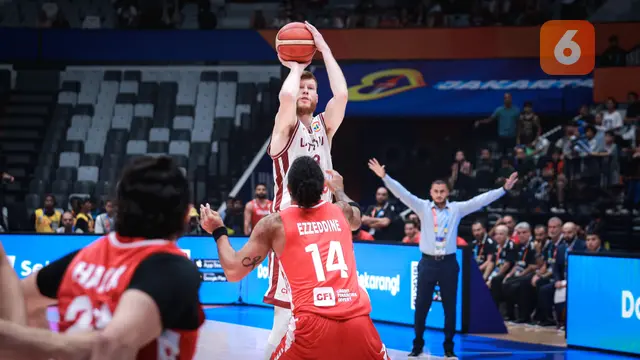 Timnas Basket Latvia vs Lebanon - Piala Dunia FIBA 2023
