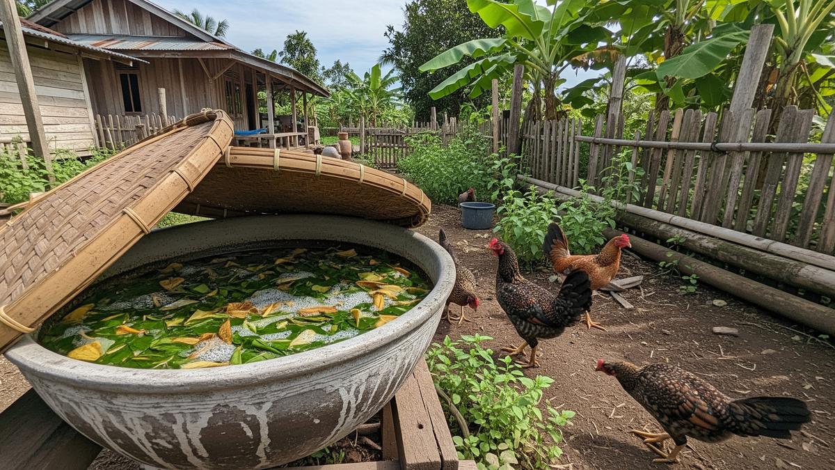 Cara Fermentasi Bayam Liar di Halaman untuk Pakan Ayam Kampung, Hemat dan Bergizi
