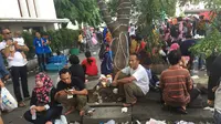 Sampah bertumpuk di area wisata Kota Tua Jakarta (Liputan6.com/Ditto)