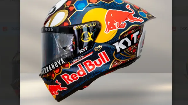 Helm Spesial KYT dengan Motif Batik hingga Komodo di MotoGP Mandalika 2025 (ist)