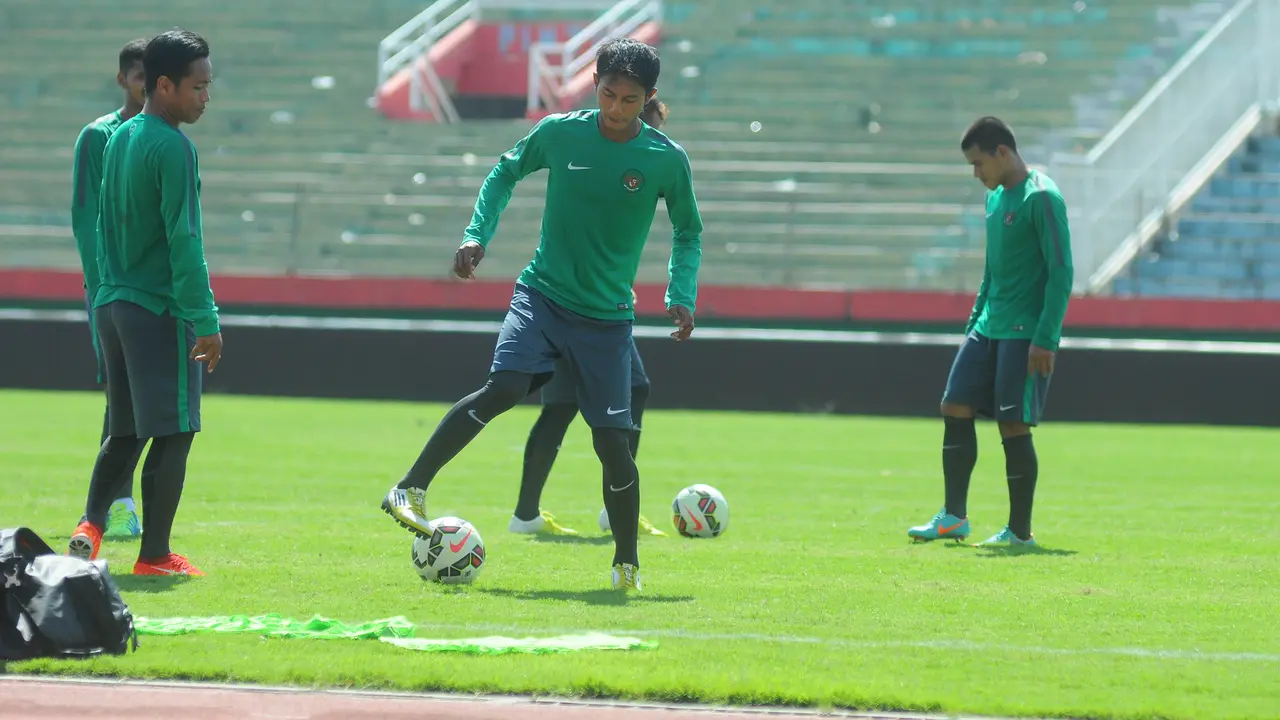 Timnas Indonesia tengah berlatih di Sidoarjo