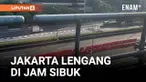 Antisipasi aksi demonstrasi lanjutan di Jakarta, sebagian kantor berlakukan Work From Home atau WFH bagi karyawannya. Senin (1/9) pagi Jakarta tampak lengang.