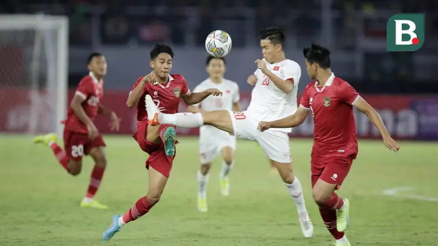 Foto: Marselino Ferdinan Cetak Gol, Timnas Indonesia U-20 Bungkam Vietnam dan Lolos Piala Asia U-20 2023