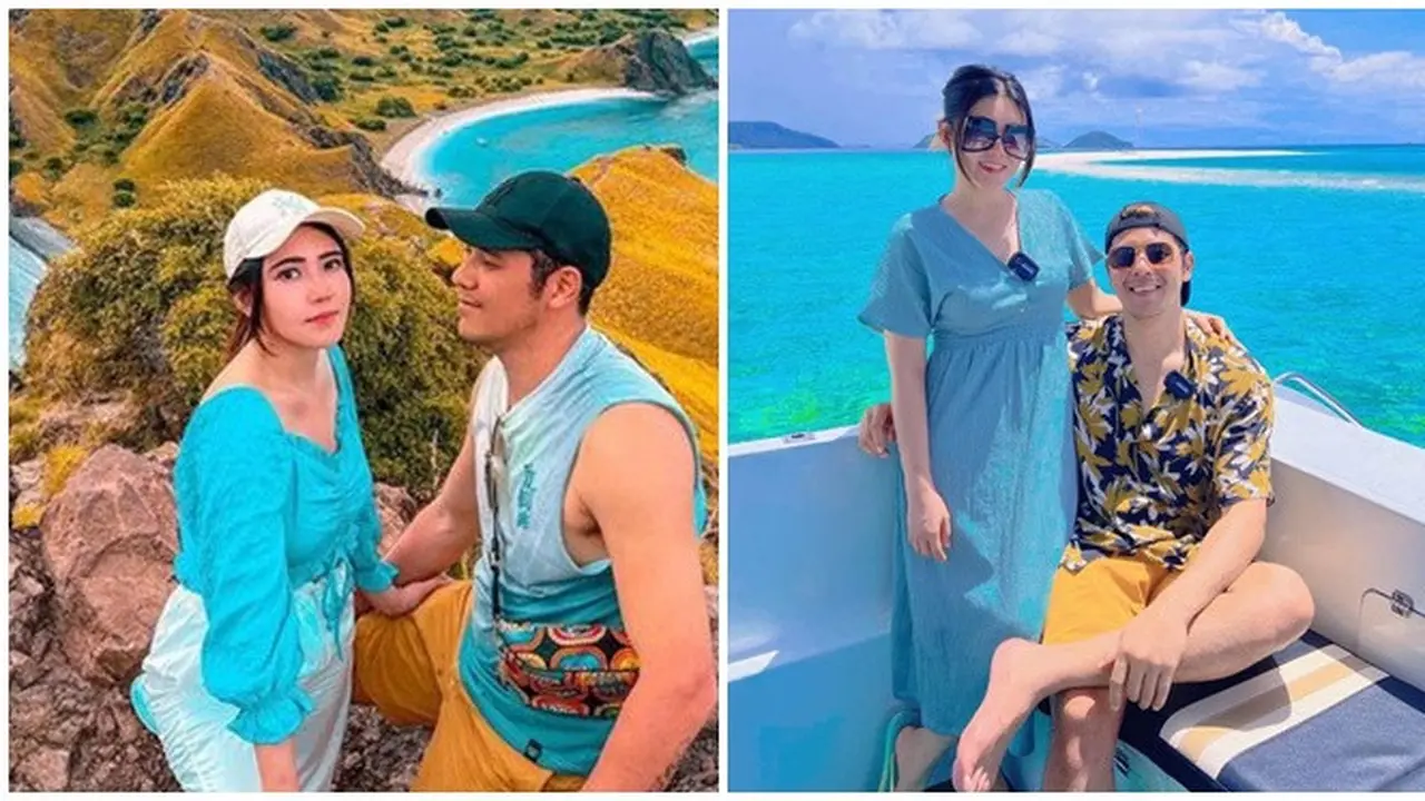 6 Potret Liburan Via Vallen dan Chevra di Pulau Komodan Labuan Bajo, Romantis