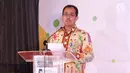 Direktur Jenderal (Dirjen) Bea dan Cukai Heru Pambudi memberikan kata sambutan setelah menerima anugerah Bung Hatta Anti Corruption Award 2017 dalam acara malam anugerah di Jakarta, Kamis (14/12). (Liputan6.com/Herman Zakharia)