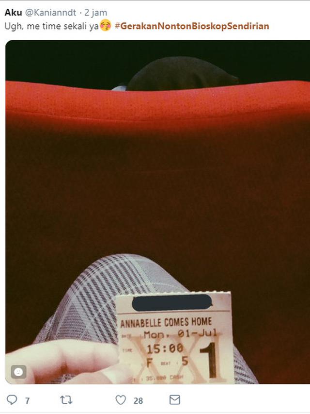 Gerakan Nonton Bioskop Sendirian