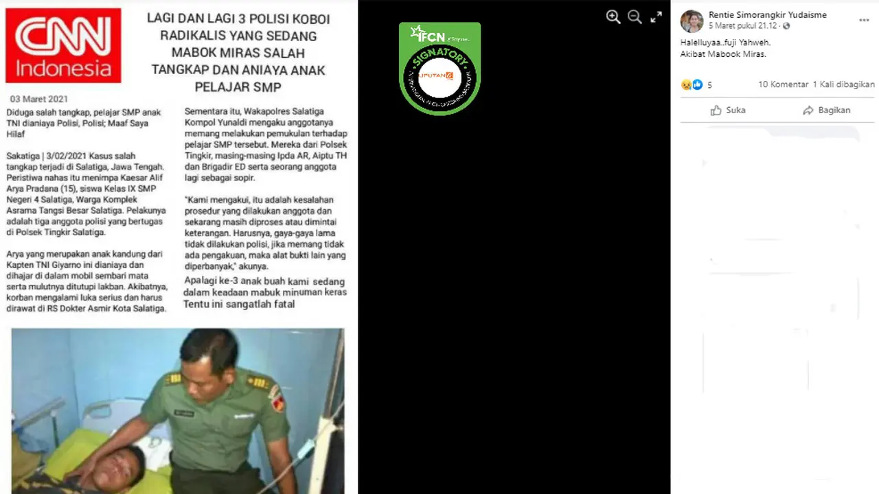 Cek Fakta Liputan6.com menelusuri klaim artikel CNN Indonesia