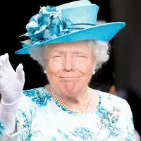 Kok Donald Trump dan Ratu Elizabeth mirip ya? ._. (Via: boredpanda.com)