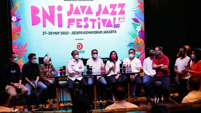 Konferensi Pers BNI Java Jazz Festival 2022. (kapanlagi.com/Bayu Herdianto)