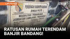 Banjir Bandang Rendam Ratusan Rumah di Bandung