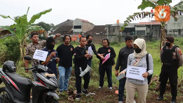 Rekontruksi Pembunuhan Siswi SMP di Sukoharjo