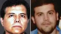 Ismael "El Mayo" Zambada (kiri) dan Joaquin Guzman Lopez. (Dok. DEA/ICE via BBC)
