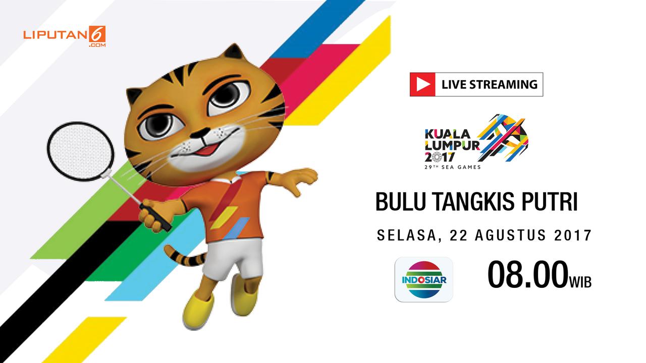 banner livestreaming Bulu Tangkis Putri sea games 2017