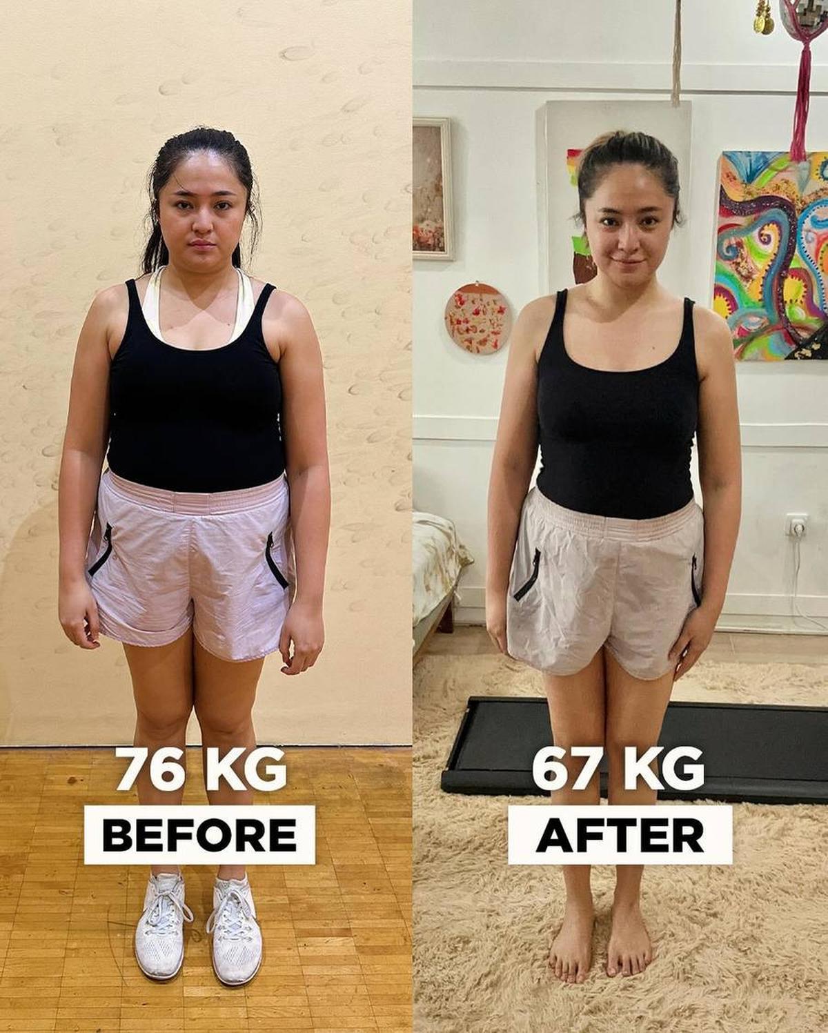 Perbedaan Marshanda Sebelum dan Sesudah Jalani Program Diet