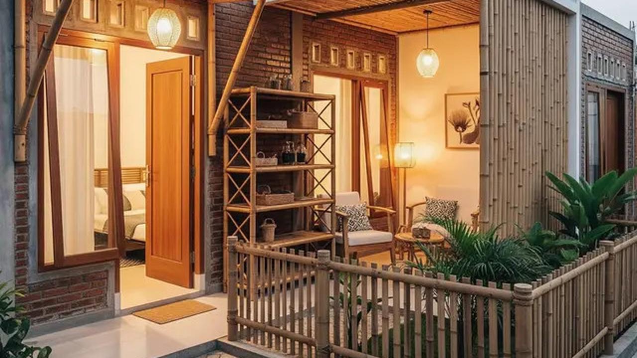 10 Inspirasi Desain Rumah Kecil Batako dan Bambu Hemat Biaya, Nyaman dan Estetis