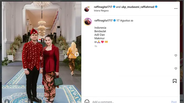 Raffi Ahmad dan Nagita Slavina (instagram.com/raffinagita1717)