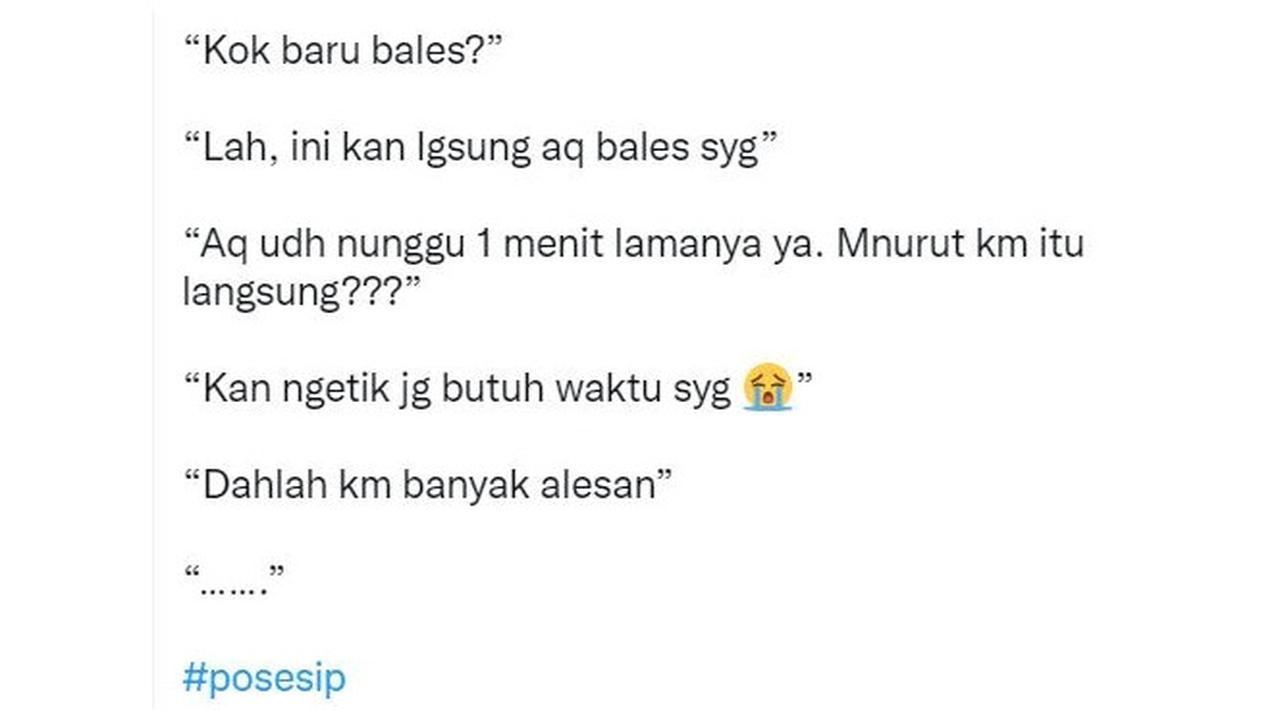 6 Percakapan Pacar Posesif Ini Malah Bikin Ngakak, Curigaan Banget