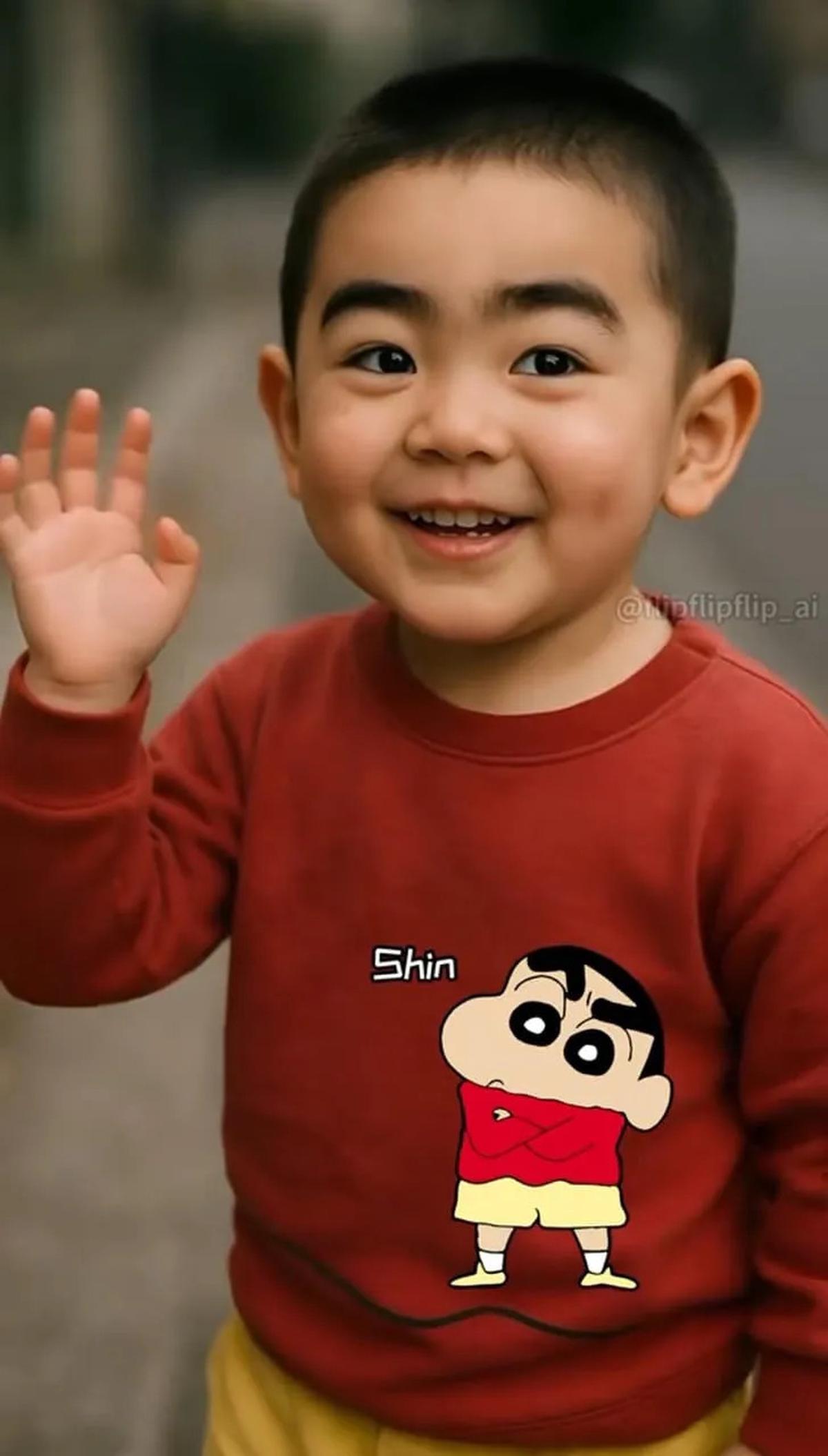 Potret Pemeran Kartun Shincan Jika Pakai AI, Visualnya Udah Mewakili Banget dengan Realistis