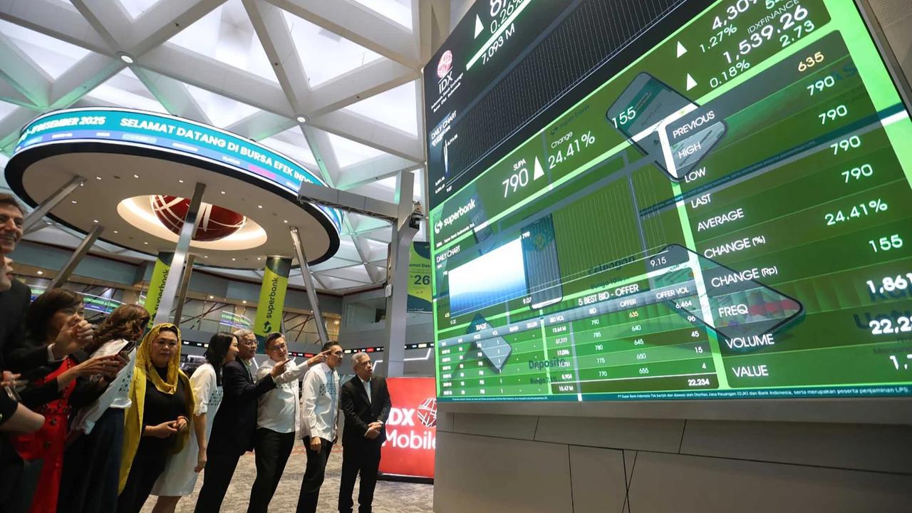 FOTO: Superbank Resmi Melantai di Bursa Efek Indonesia