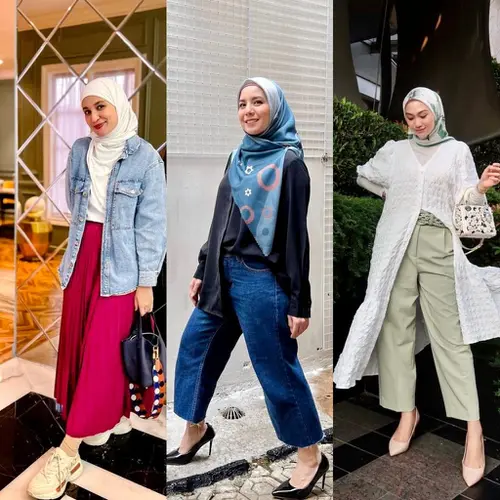 12 Ide Mix and Match Baju Hijab untuk Hangout Tya Ariestya