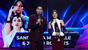 Potret Junior Roberts dan Sandrinna Michelle Raih Best Couple