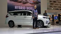 PT Suzuki Indomobil Sales (SIS) turut meramaikan gelaran Gaikindo Indonesia International Auto Show atau GIIAS 2023. (Liputan6.com/Septian Pamungkas)